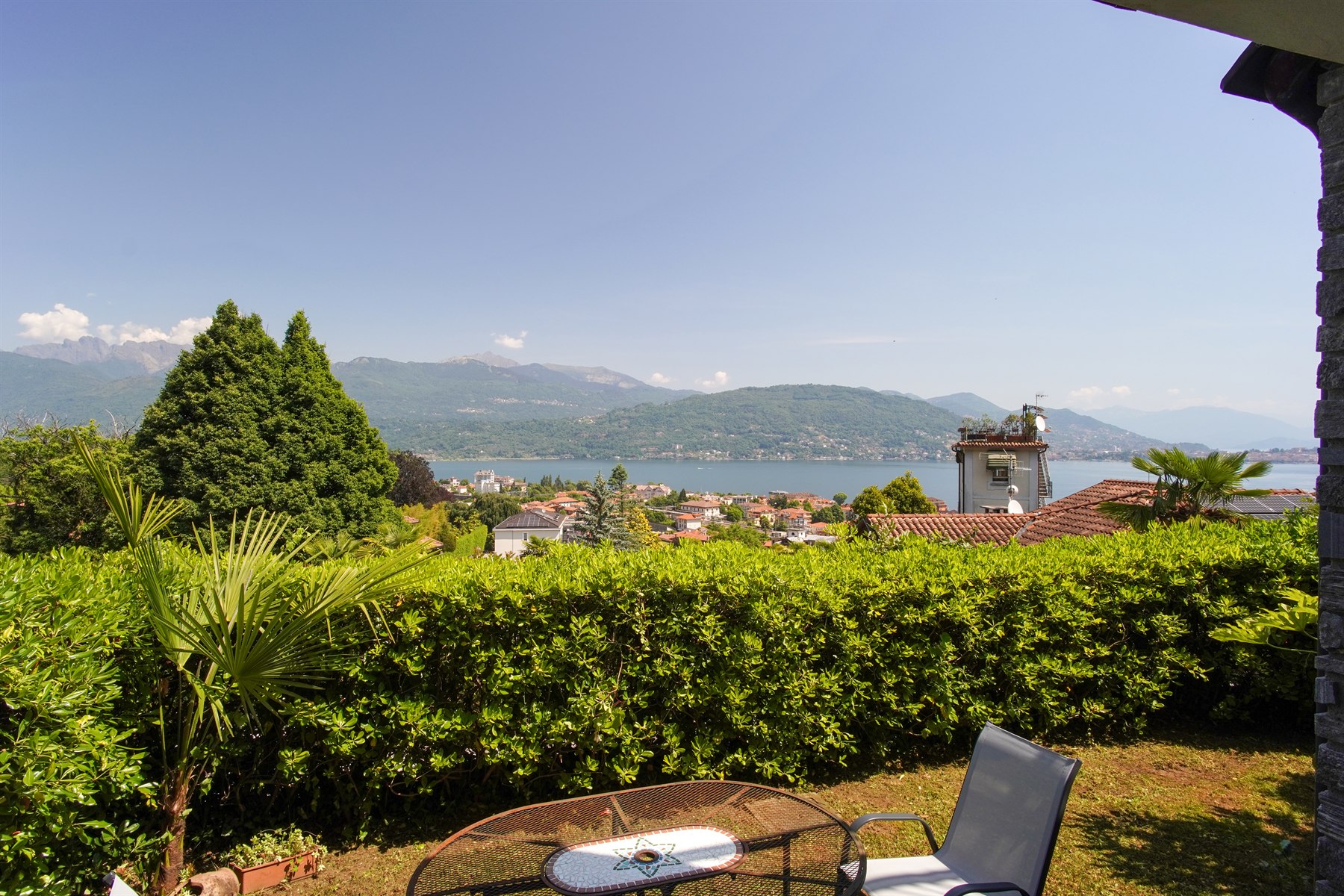 Vista sul Lago Maggiore dal giardino